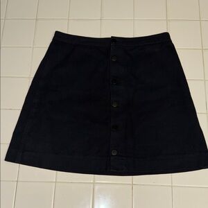 American Apparel Black Jean Skirt